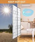 Magnetic Insulated Door Curtain 36x82 Inch Thermal Seal For Winter Weather in living room, AC blowing cool air