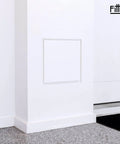Seamless Flush Access Panel Cover Solid Steel 12 By 12 Inch White Paintable Wall Concealment Door in drywall.