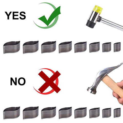 Comparison of correct and incorrect tools for Leaf Shape Leather Punch Set With 8 Size Die Cutters For DIY Leather Craft, showing results.