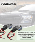 Tail Light Side Marker Lamp Bulb Socket Holder And Pigtail Wire Harness Kit For 2002-2024 Ram 1500 2500 3500 Durango