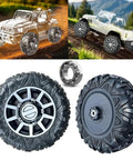 Two Pack 13 Inch EVA Solid Tire Set For Ride On Cars And SUVs Alligator Tire Tread Upgrade With 1.2 Cm Aperture