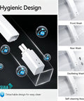 Electric Bidet Seat With Auto Open And Close Lid For Elongated Toilets Instant Warm Water Adjustable Heated Seat Air Dryer And Remote Night Light To Give Your Bathroom A Serious Glow Up hygienic wash nozzle with detachable design for easy cleaning.