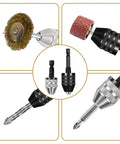 Two Pack Keyless Drill Chuck Set For Impact Driver With Quick Change One Quarter Inch Hex Shank Dual Size Chucks Zero Point Three To Six Point Five Millimeters And Zero Point Three To Three Point Six Millimeters Easy Bit Swaps Conversion Adapter