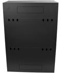 Back view of 6U Wall Mount Network Cabinet With Vertical Patch Panel Rack, 30-Inch Depth Server Room Enclosure