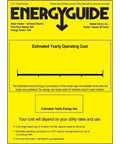 EnergyGuide label for Top Shelf Electric Tankless Water Heater 36Kw 240V showing estimated yearly operating cost.