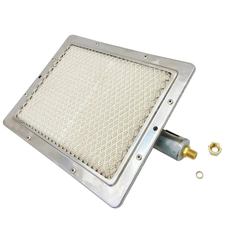 Infrared Ceramic Burner Head For Grill Stove And Heater Replacement Parts 8.66 By 6.69 Inches 220 By 170 Mm Easy Install 12mm Inlet