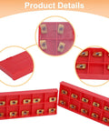 20Pcs APKT11T3 TiN Coated Carbide Indexable Inserts for Face Milling Cutter in red storage box