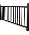 Premium Steel Deck Railing Kit For 6 To 8 Foot Span Including 36 Inch Height Durable Steel Balusters Posts And Mounting Brackets.
