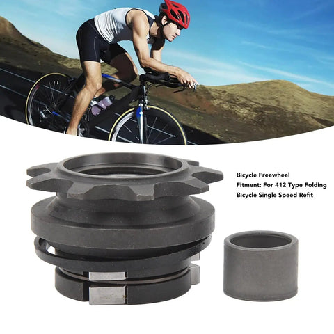 9T 12mm Freewheel For Folding Bikes Single Speed Cog Sprocket Ready To Ride Durable High Strength Freewheel for smooth shifts