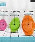 Set Of 3 Dough Press Molds 4 Inch 5 Inch 6 Inch Plastic Pastry Shaper For Dumplings Hand Pies Ravioli Pierogi Turnovers
