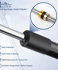 12 Inch Gas Strut Lift Support 24 Lbs Per Shock 107 Newtons 2 Pack showing seal design detail