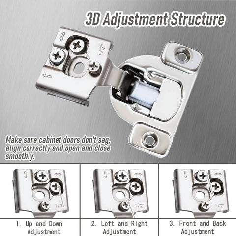 Lay Off The Slamming Routine With These Smooth As Butter Soft Close Cabinet Hinges For Face Frame Kitchen Doors And Drawers Featuring Built In Dampers And Precise Three Way Adjustments In A 10 Piece Pack