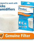 Vicks Cool Mist Humidifier Wicking Filter Replacement Pack of 3 for Home Use Removes Minerals and Impurities in box
