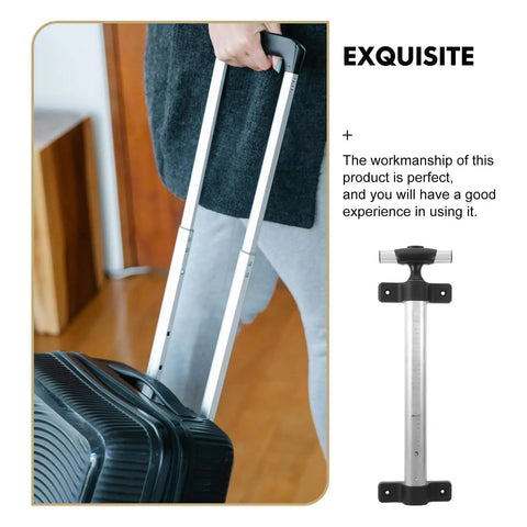 Telescopic Luggage Handle Replacement Set Made Of Aluminum Alloy, Durable Pull Handle For Suitcases, Easy Operation, Lightweight Travel Accessory For Outdoor Trips And Short Getaways, aluminum suitcase handle on luggage