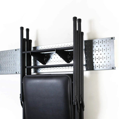 Store Your Gear With This Knockout Galvanized Steel Pegboard Wall Mount Kit For The Garage Featuring Rock Solid Heavy Duty Hooks For Lawn Garden Equipment No Sweat Install