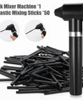 Tattoo Ink Mixer Machine Kit With 100 Mixing Sticks And 100 Disposable Ink Caps For Microblading Supplies Dope Pigment Mixer