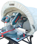 Ultimate Miter Saw Dust Hood Kit With 4 Inch Vacuum Port on miter saw, heavy-duty cover for dust collection, fits all saws