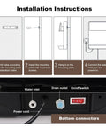 Installation instructions for Wall Mounted Mains Fed Water Dispenser With 3S Instant Hot Water, Electronic Child Lock, Touch Screen.