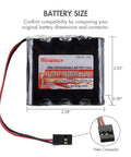 Beefy 2000mAh 4.8V NiMH RC Receiver Battery Pack With Hitec Connectors For Long Lasting Power In RC Receivers And Planes