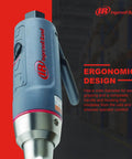 Close-up of Beast Mini Air Ratchet Wrench with One Quarter Inch Drive, highlighting ergonomic design and composite body.