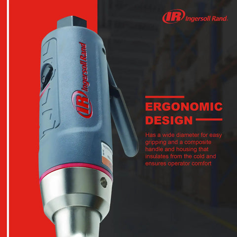 Close-up of Beast Mini Air Ratchet Wrench with One Quarter Inch Drive, highlighting ergonomic design and composite body.