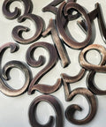 3 Inch House Mailbox Numbers Copper Finish Door Address Sign Stickers For Apartment Office Home Yard Outdoor Or Business Decoration Weatherproof Exterior Numerals Durable Corrosion Resistant Easy To Install