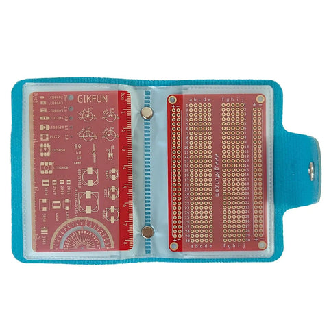 Pack Of 3 PCB Ruler And SMD Component Reference Measuring Tool With Resistor Capacitor IC Stencil For Electronics Engineers