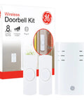 Wireless Doorbell Kit With Plug In Receiver And Two Push Buttons Eight Melodies Four Volume Levels 150 Foot Range Sweet Setup For Classrooms And Home White No Wiring Required