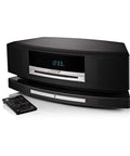 Graphite Gray Wave SoundTouch Music System with remote, delivers room filling rich audio with one tap streaming over WiFi.
