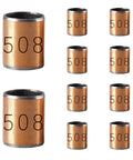 Built Tough Oilless Bearing Carbon Steel Sleeves Bushings Five Millimeter X Seven Millimeter X Eight Millimeter Grind Proof No Fuss Wear Resistant High Load Capacity Workhorse Hardware For The Daily Grind Pack Of Ten displayed in various angles.