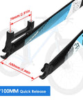 Close-up of Rigid Mountain Bike Forks For 29 Inch Wheels Threadless One And One Eighth Inch Straight Steerer 39mm Offset