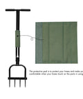 Pro Grade Spike Aeration Tool For Compacted Soils And Lawns With Heavy Duty Steel Frame, protective pad detail