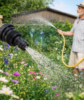 Garden Hose Quick Connect Fittings Pack Of 10 G3/4 Male Thread Plastic Hose Connectors for sprinklers and homeowners shown in use