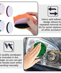 All In One Car Headlight Restoration Kit For Any Vehicle Includes 38 Piece Polishing And Cleaning Set With 3 Inch Discs Sanding Pads