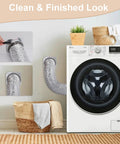 Amazon DV180 magnetic dryer vent kit with aluminum vent hose and wall plate; includes 3 ft 4 in duct and 2 clamps