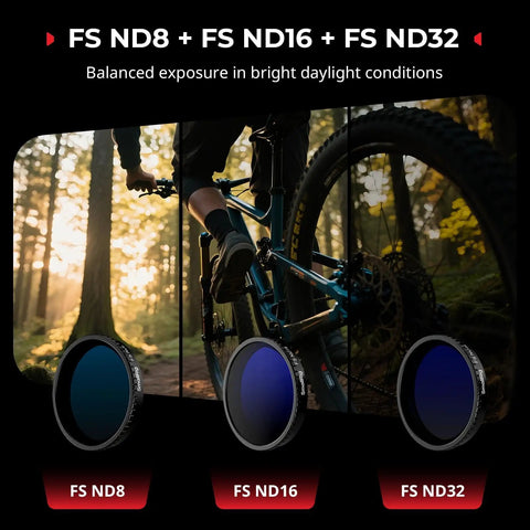 ND Filter And CPL Kit For DJI Osmo Action 5 Pro And Action 4 With 5 Pack FS ND8 ND16 ND32 Filters Snap On Lens Cover