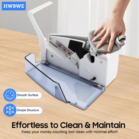 Cleaning the Ultra Portable Money Counter For Bills Mini Cash Counter Multi Currency 600 Bills Per Minute With UV And WM Detection