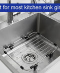 Non Slip Sink Rack Feet Set With Rubber Bumpers For Scratch Proof Protection in stainless steel sink