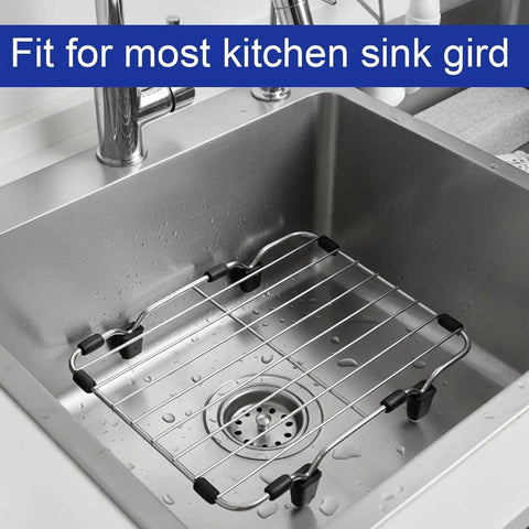 Non Slip Sink Rack Feet Set With Rubber Bumpers For Scratch Proof Protection in stainless steel sink