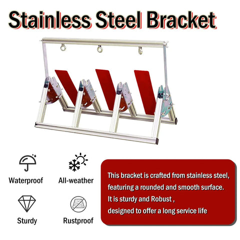 Rugged Heavy Duty Spool Rack For One To Five Reels Adjustable Cable Reel Dispenser with stainless steel bracket features