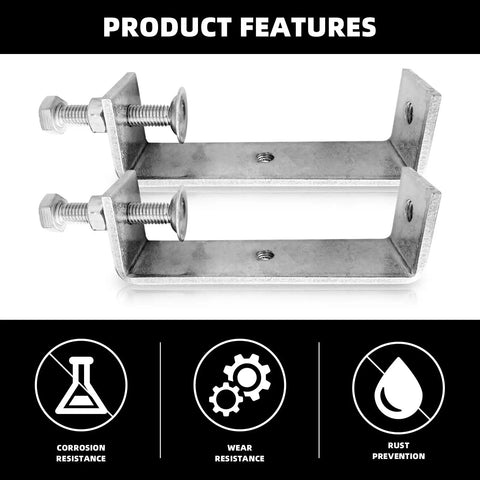 2 Pack 304 Stainless Steel C Clamps With 120mm Wide Jaw Opening heavy duty clamps showing corrosion and wear resistance features