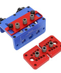 Straight Shooting Wood Dowel Drilling Guide 3 In 1 Jig Kit With 8mm 10mm 15mm Drill Bits Heavy Duty Aluminum Positioner