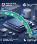 Essential Electric Scooter Hall Sensor PCB Board For Nailed Throttle Response And Solid Speed Control Lightweight Compact replacement board viewed at an angle showing connections.