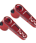 Beefy Aluminum 25T Servo Horn Steering Arm for 1/8 and 1/10 RC Cars CNC Machined 25 Tooth 16mm Center Red