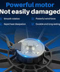 Direct Swap Radiator Cooling Fan And AC Condenser Assembly For Honda Crv 2002 To 2006 showing powerful motor with heat dissipation features.