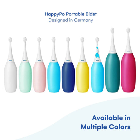 XL Butt Shower Portable Bidet With 50 Percent More Water Volume For Easy Clean On The Go, multiple colors