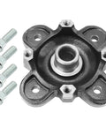 Built Tough Front Wheel Hub And Bearing Assembly With Grade 8 Studs Fits Polaris Ranger 900 1000 Diesel 570 full view with bolts.