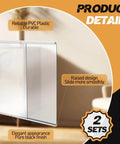 Two Sets Of Four Foot Sliding Door Tracks For One Eighth Inch Thick Panels Includes Upper And Lower Rails For Closet Glass Doors