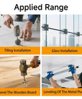 Leveling Tool For Granite And Marble Countertops And Floor Tiles With Suction Cup Clamps Gap Fixer And Shims For Precise Tile Alignment Seamless Joint Adjuster Set Perfect For Pro Renovation Projects in various installation scenarios