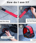 4 Piece Bike Pedal Straps With Adjustable Toe Clips For Fixed Gear Road BMX And MTB Bikes Anti Slip Nylon Straps installation guide.